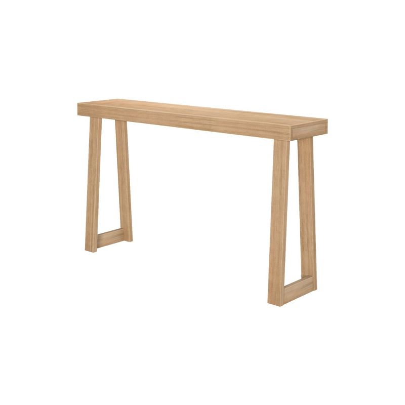 Plank+Beam Solid Wood 56" Console Table, Classic Entryway Table, Narrow Foyer Table