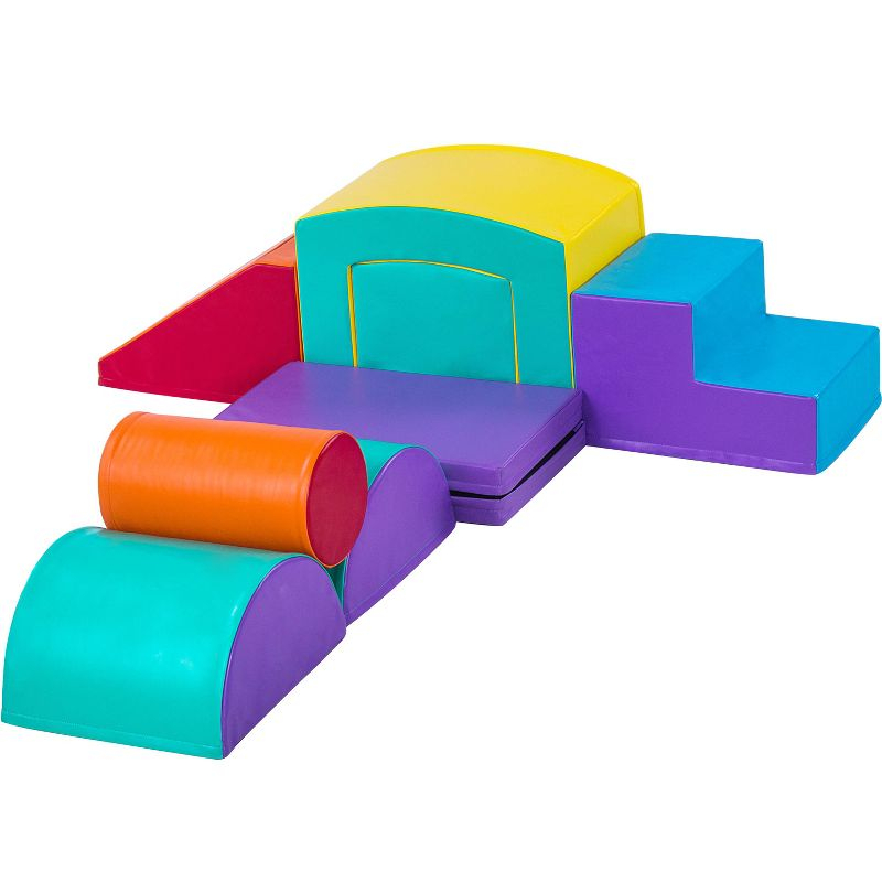 New Bounce Super Deluxe Soft Play Set - 9 Piece Climbing Set for Babies and Toddlers