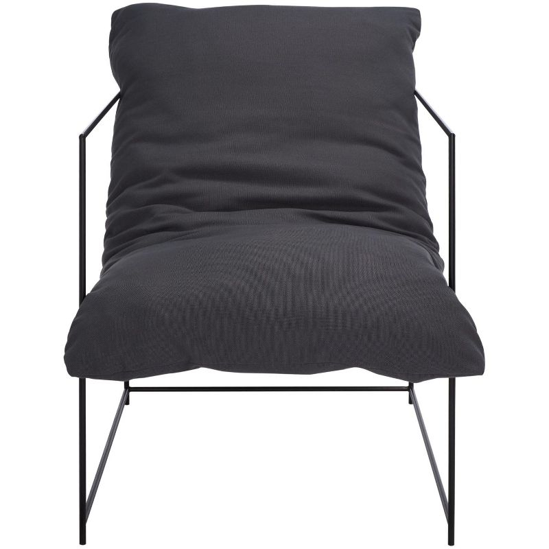 Portland Pillow Top Accent Chair - ACH4511 - Grey/Black - Safavieh