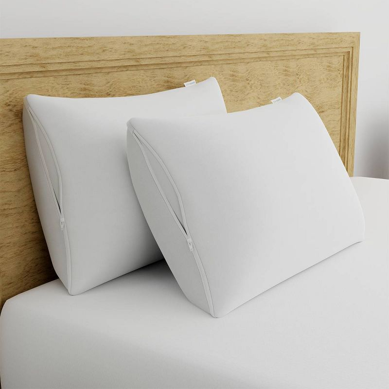 AllerEase Ultimate Comfort Breathable Pillow Protector-White (King): 100% Cotton, Zippered, OEKO-TEX Certified