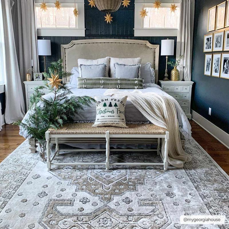 Hauteloom Rectangle Area Rug   Charcoal