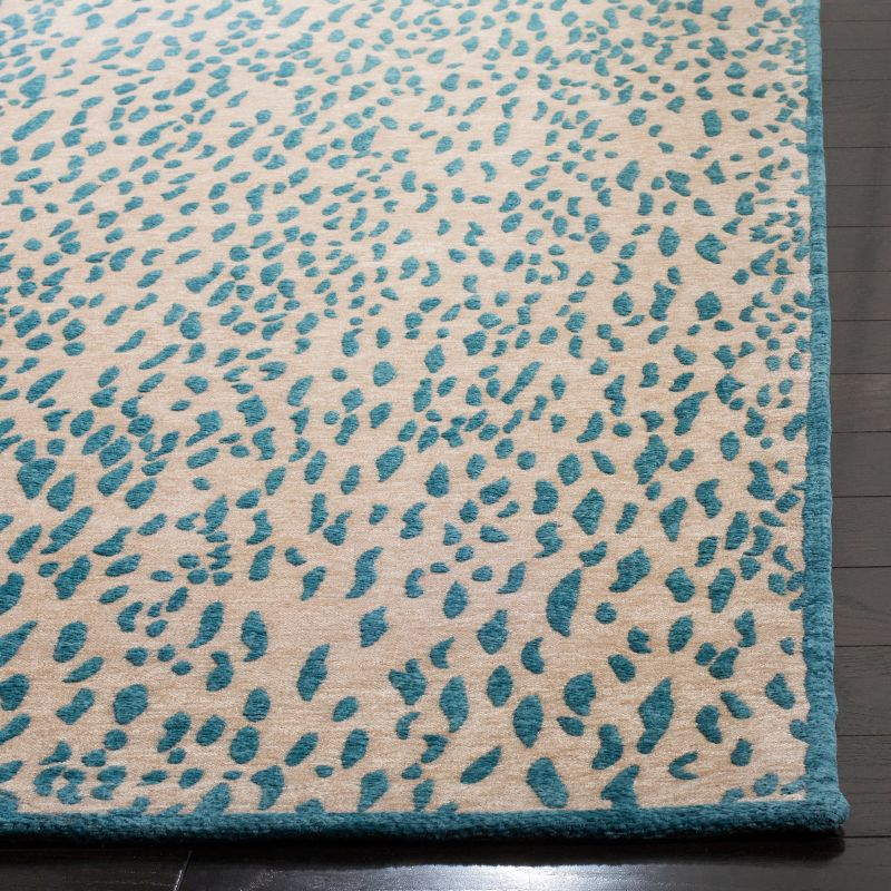 Marbella MRB657 Hand Loomed Area Rug - Beige/Blue - 6'x6' - Safavieh.