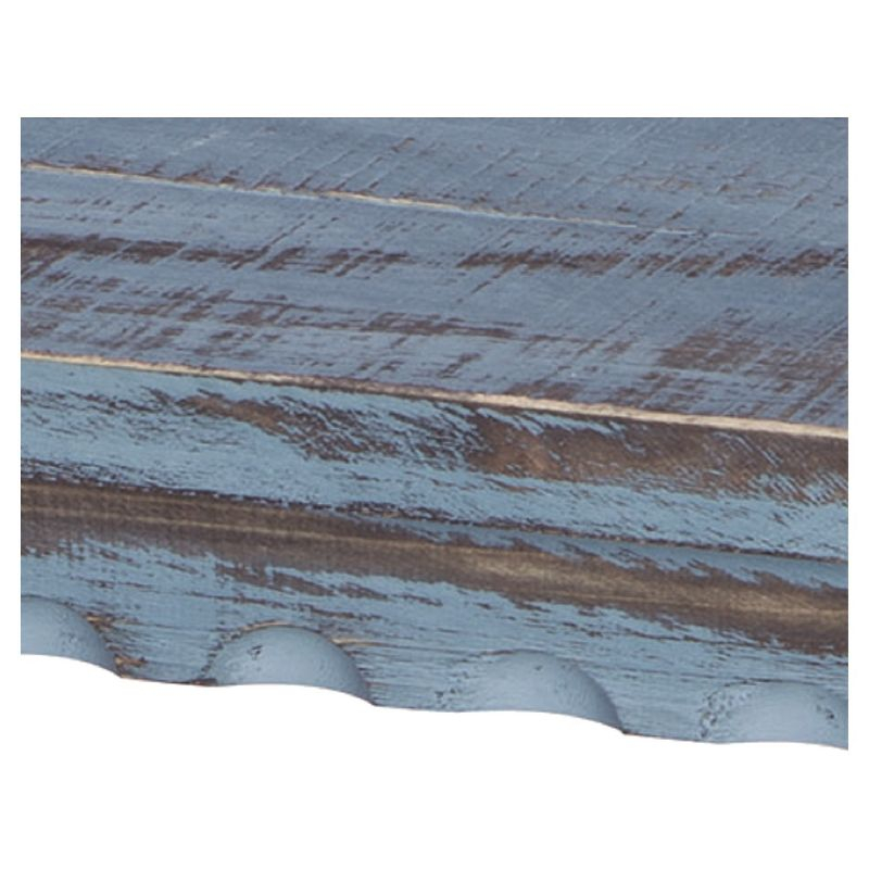 36" Bench Hardwood Blue - Alaterre Furniture: Cottage Style, Square Legs, No Back