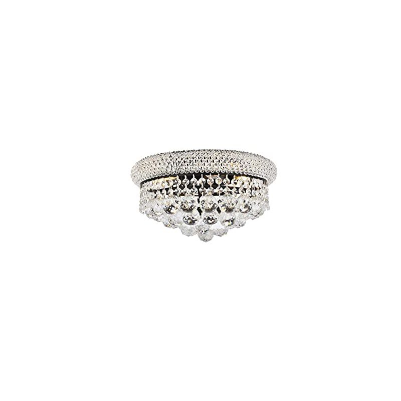 Elegant Lighting Primo 14 inch black flush mount