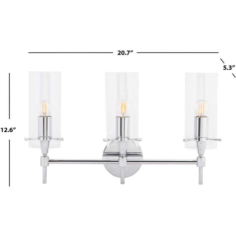 Norala Vanity Sconce - SCN5001 - Chrome - Safavieh