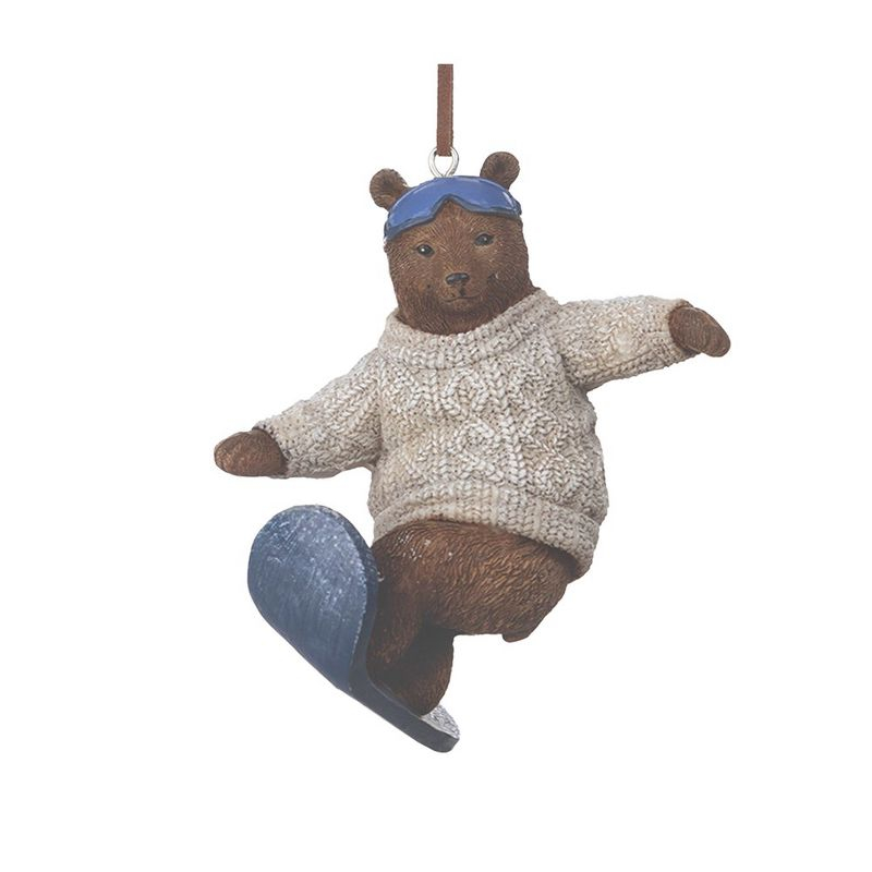 Melrose Skate and Snowboard Bear Ornament (Set of 4)