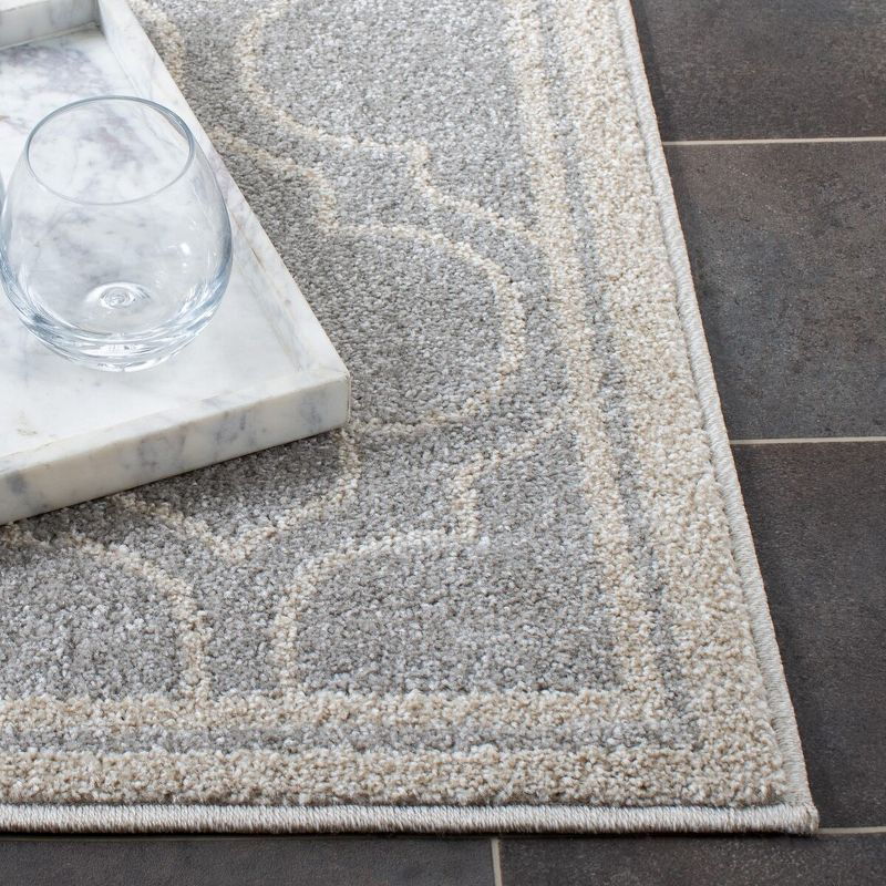 Amherst AMT412 Power Loomed Accent Rug - Light Grey/Ivory - 3'x5' - Safavieh.