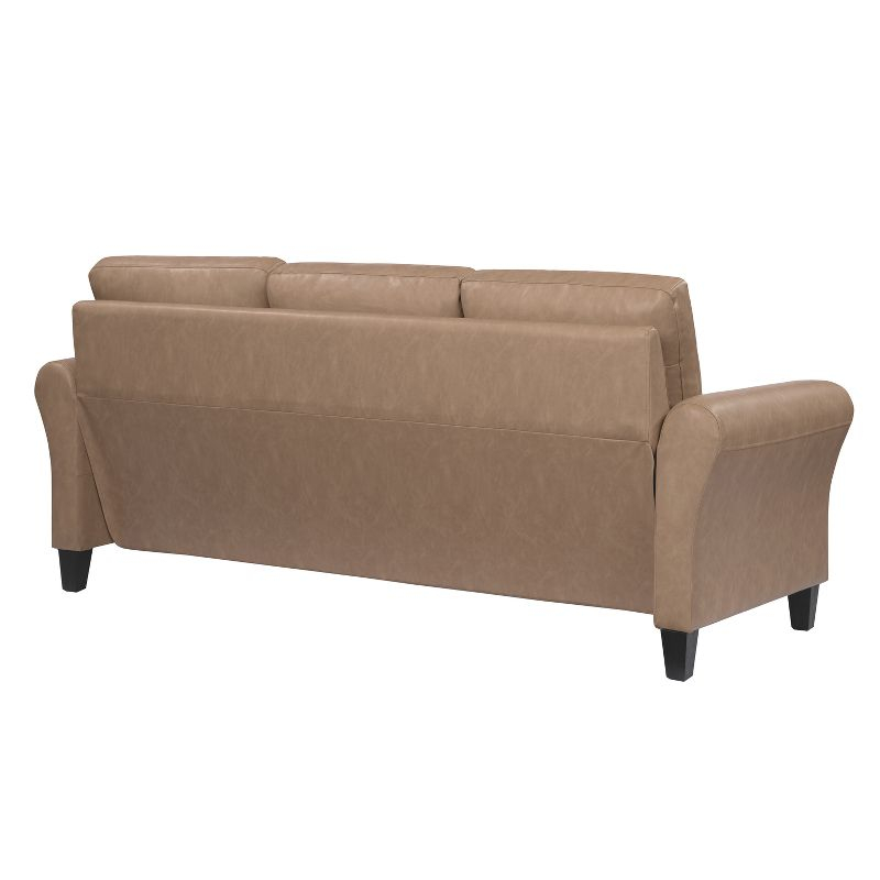 Lifestyle Solutions Willow Sofa Light Brown Vegan Leather
