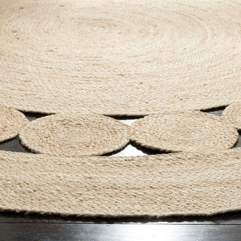 Natural Fiber NF364 Hand Woven Indoor Accent Rug - Ivory - 3' Round - Safavieh.