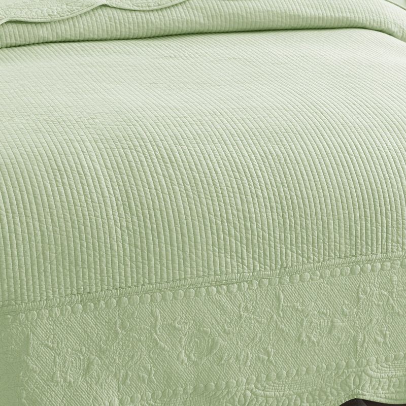 Marcielo 3-Pcs 100% Cotton Oversized Quilt Bedspread Set TG Khaki Beige Queen