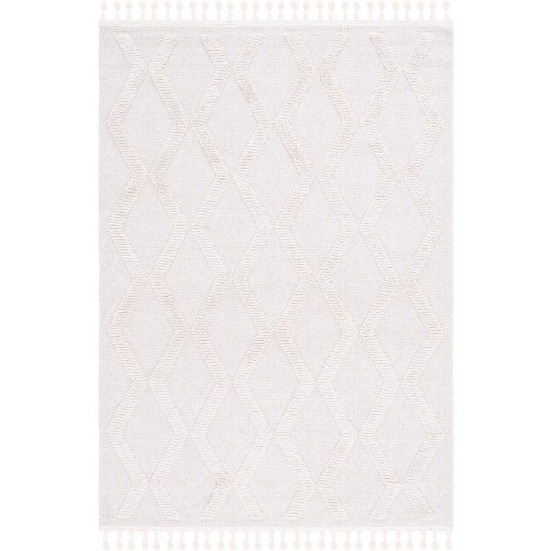 Marrakesh MRK554 Power Loomed Area Rug - Ivory/Ivory - 8'9"x11'9" - Safavieh.