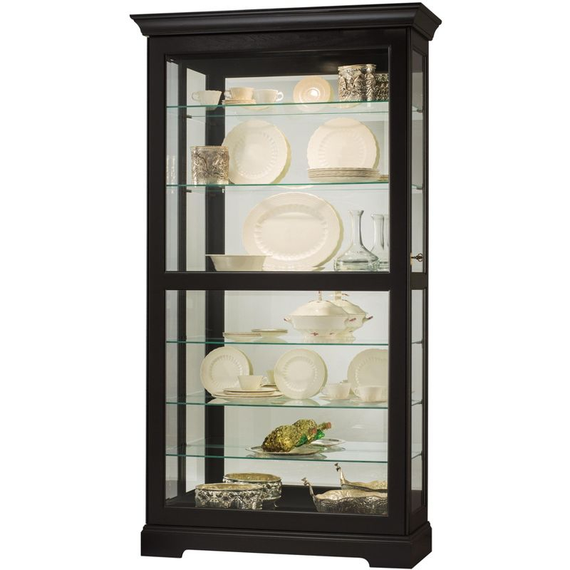 Howard Miller Tyler Ii Curio Cabinet 680538 Black Satin