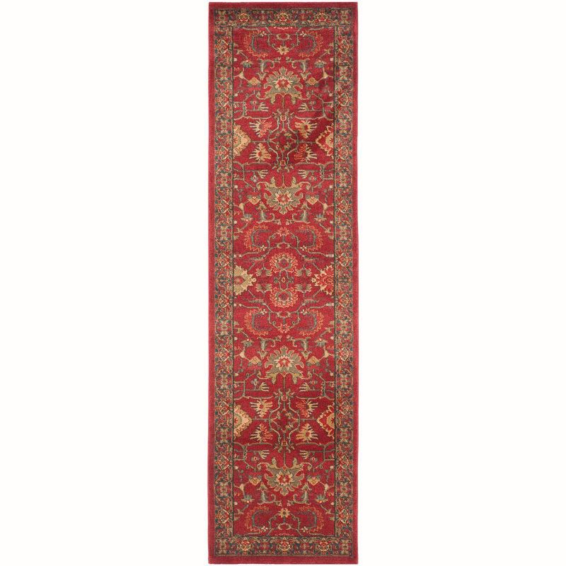 Mahal MAH693 Power Loomed Indoor Runner Rug - Red/Navy - 2'2"x8' - Safavieh
