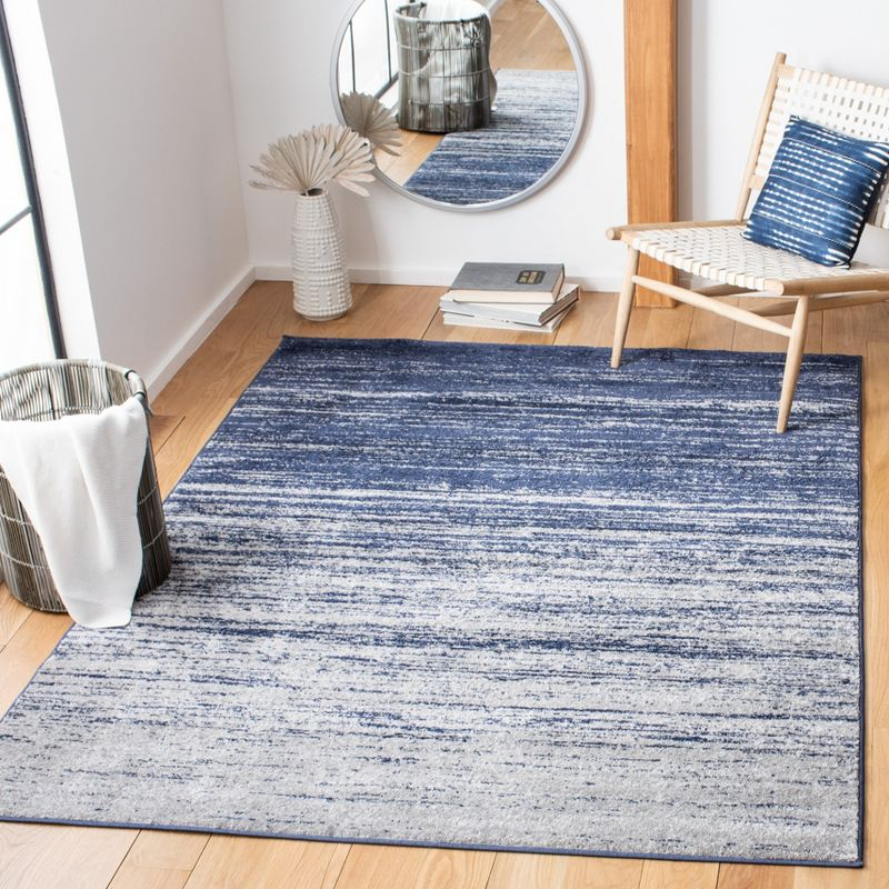 Adirondack ADR113 Machine Made Indoor Accent Rug - Navy/Grey - 3'x5' - Safavieh