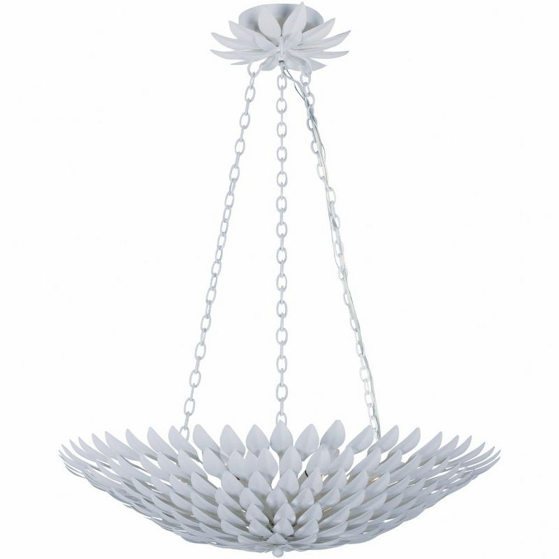 Crystorama Lighting Broche 6 - Light Chandelier in  Matte White