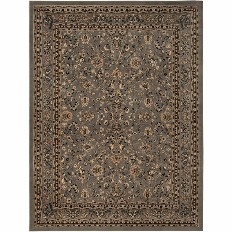 Unique Loom 9' 0 x 12' 2 Sialk Hill Washington Gray Area Rug