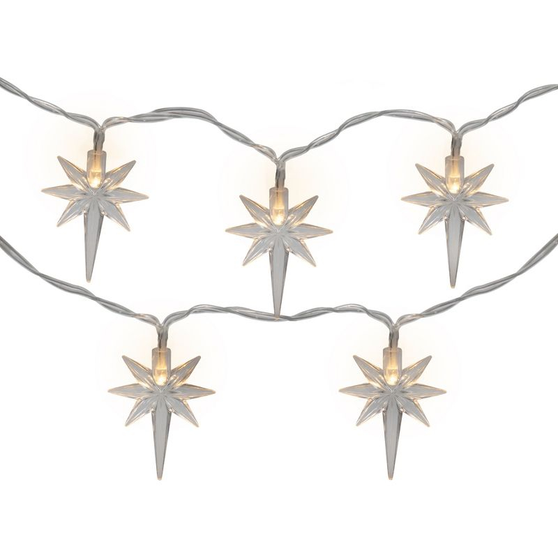 Northlight North Star Christmas Light Set - Warm White LED - 3' - Clear Wire - 10ct