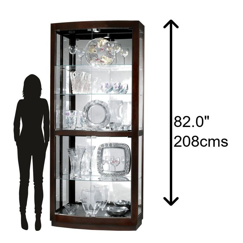Howard Miller Bradington Curio Cabinet 680395 Black Coffee