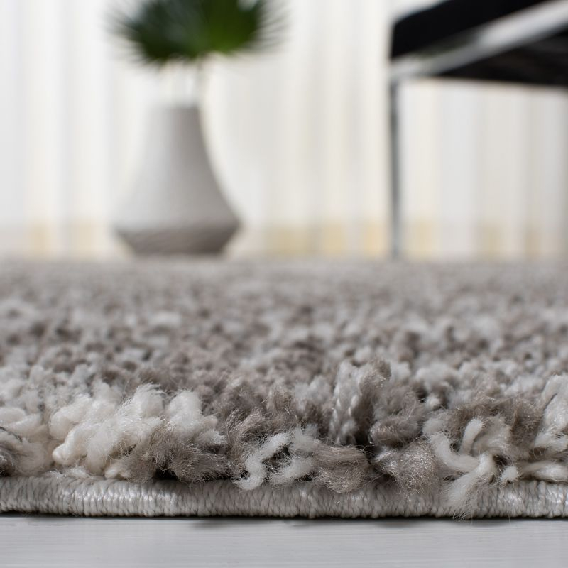 Arizona Shag ASG743 Power Loomed Indoor Area Rug - Brown/Ivory - 6'7"x9'2" - Safavieh