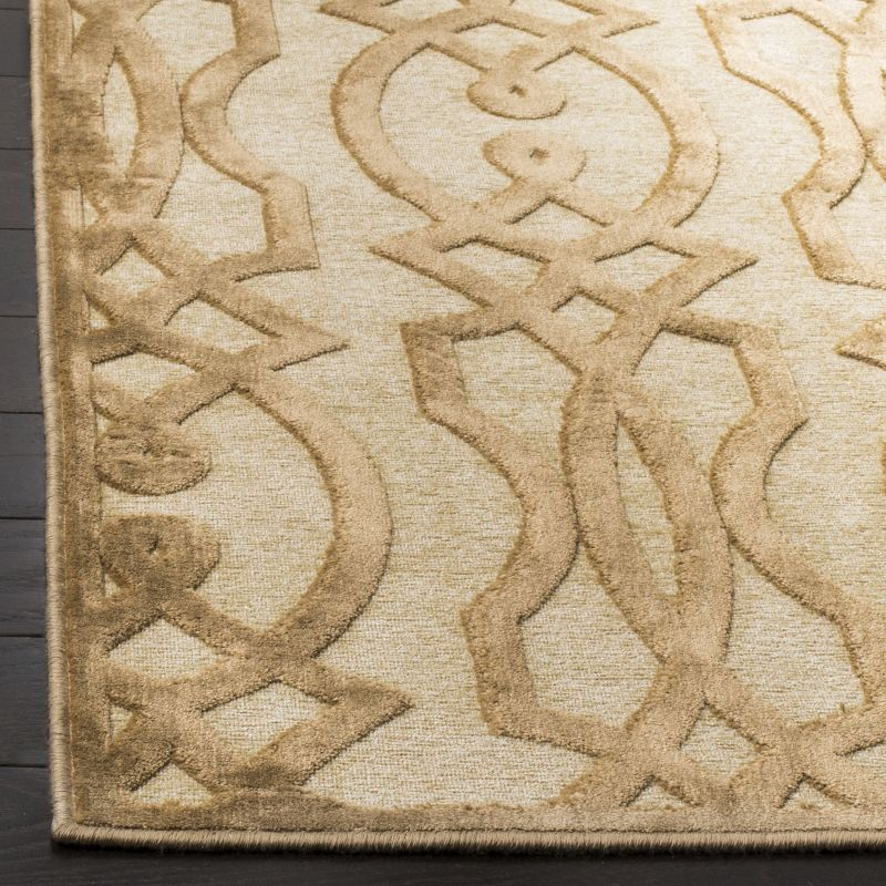 Martha Stewart Villa Screen - MSR4485 - Indoor Power Loomed Area Rugs - Hickory - 5'3"x7'6"