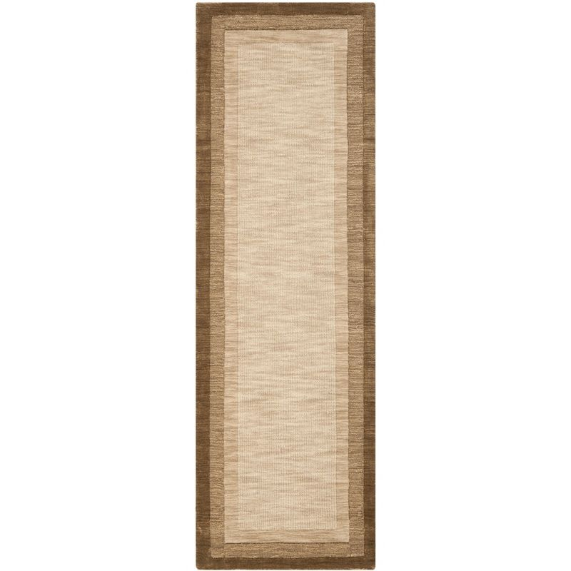 Impressions IM821 Hand Loomed Runner Rug - Beige/Brown - 2'3"x8' - Safavieh