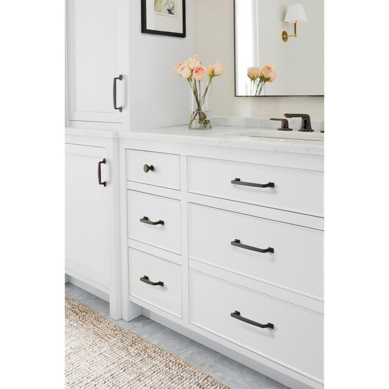Amerock Westerly 3 inch (76mm) Center-to-Center Black Bronze Cabinet Pull