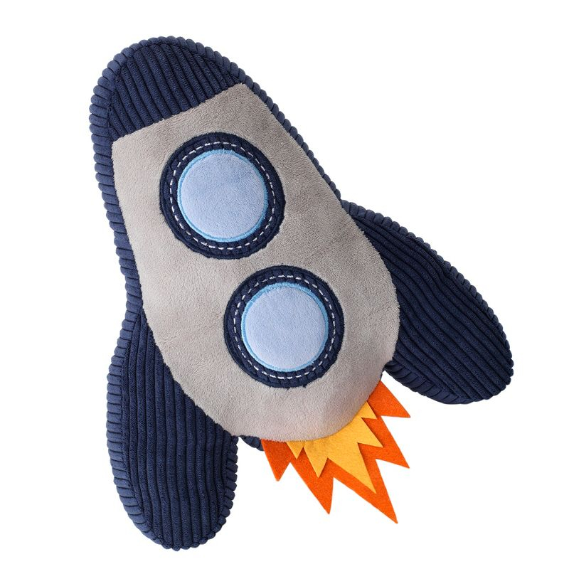 Lambs & Ivy Milky Way Rocket Ship Nursery Throw Pillow Plush