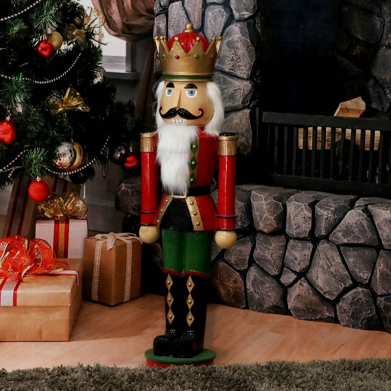 Sunnydaze Polyresin Matthias the Nutcracker Prince Christmas Holiday Decoration - 37" - 1 Nutcracker