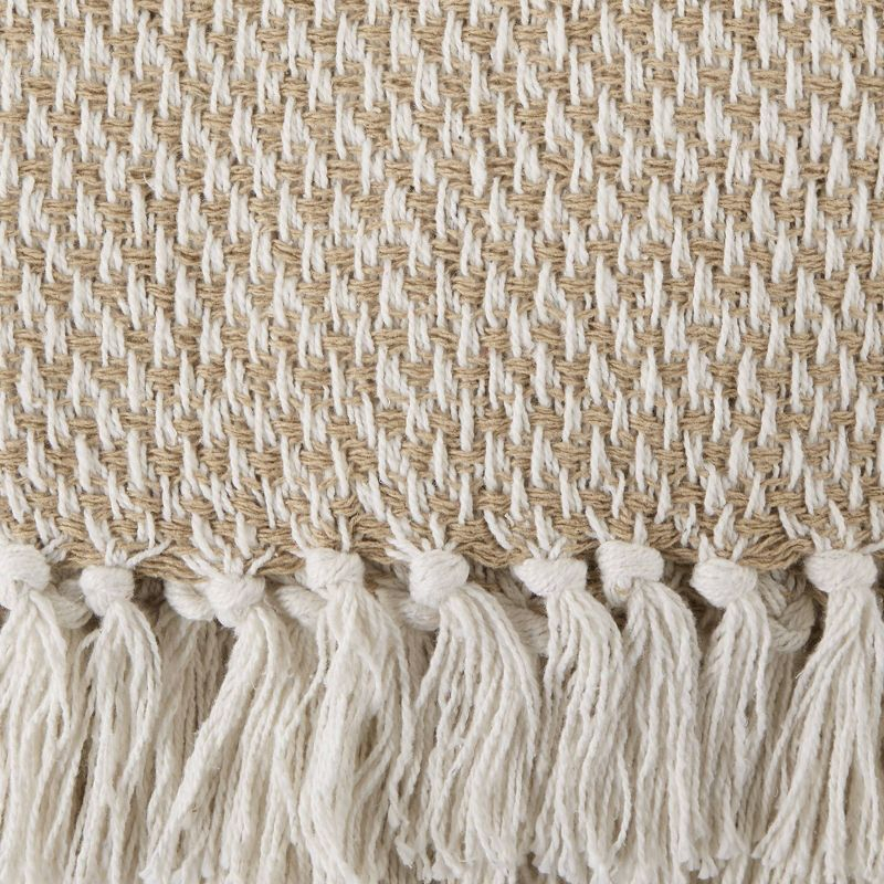 50"x60" Woven Throw Blanket Stone - Design Imports