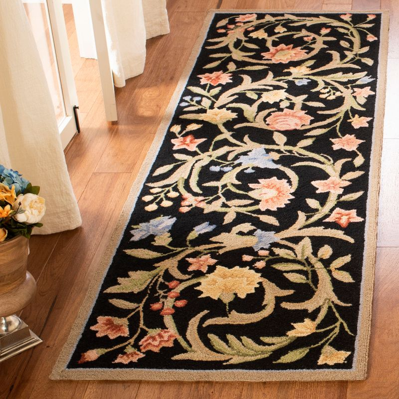 Chelsea HK248B Power Loomed Accent Rug - Black - 2'6"x4' - Safavieh.