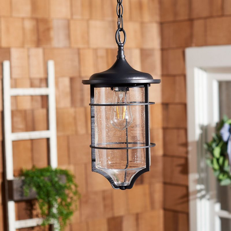 Rueda 8.2" Outdoor Pendant - PLT7040 - Bronze - Safavieh