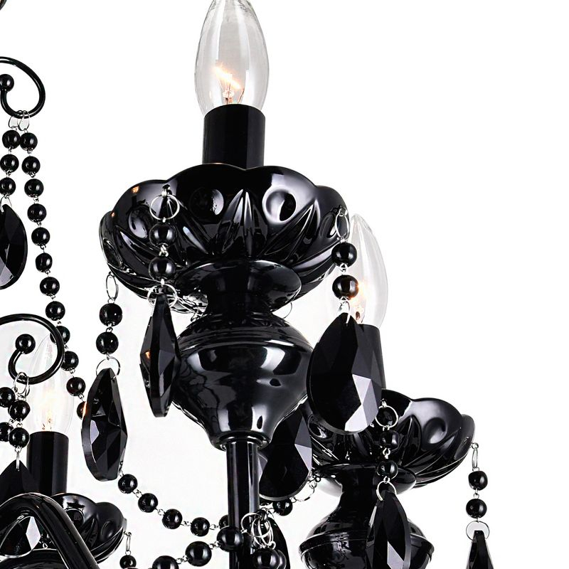 CWI Lighting Keen 3 Light Up Chandelier With Black Finish