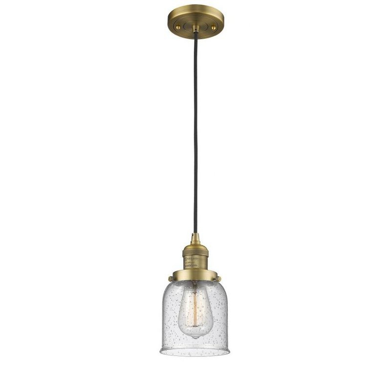Innovations Lighting Bell 1 - Light Pendant in  Brushed Brass