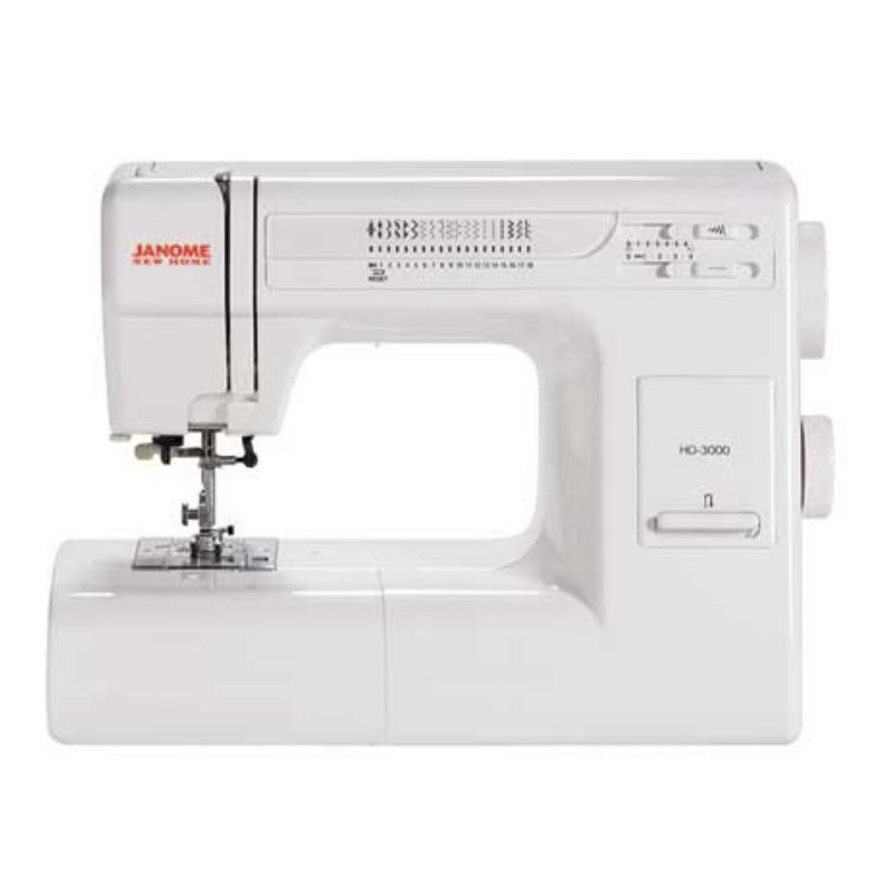 Janome HD3000 Heavy-Duty Sewing Machine with 18 Built-in Stitches + Hard Case
