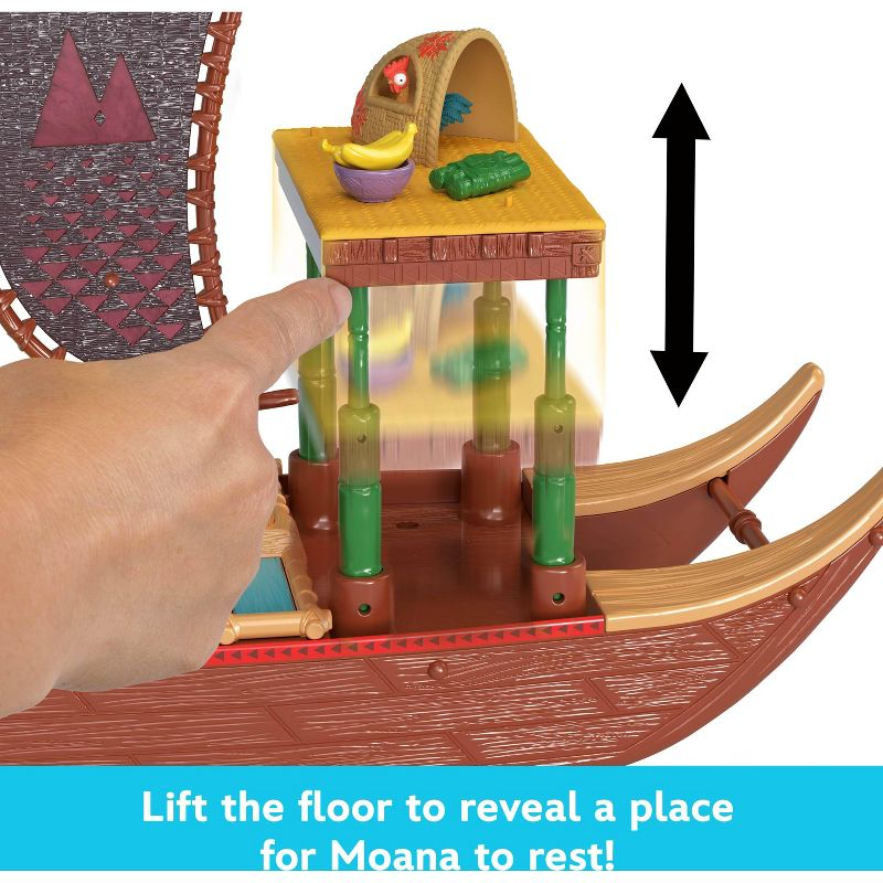 Disney Moana 2 Moana's Adventure Canoe Playset with Small Doll & Accessories