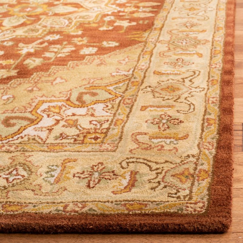 Heritage HG345 Hand Tufted Area Rug - Rust/Gold - 3'x5' - Safavieh.