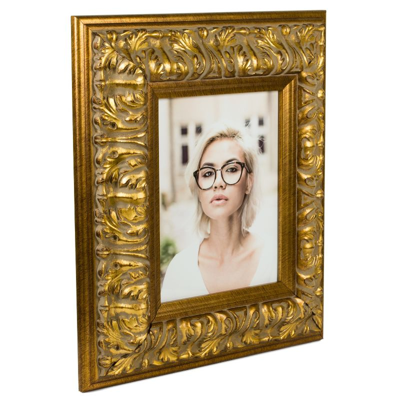 Barroco 24x36 inch Antique Gold Single Image Picture Frame