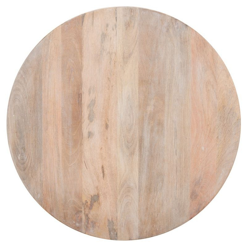 Kyrith Round Coffee Table - Burnt White - Safavieh