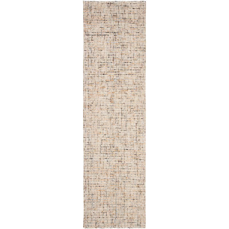 Abstract ABT468 Handmade Indoor Runner - Gold/Blue - 2'-3"x6' - Safavieh