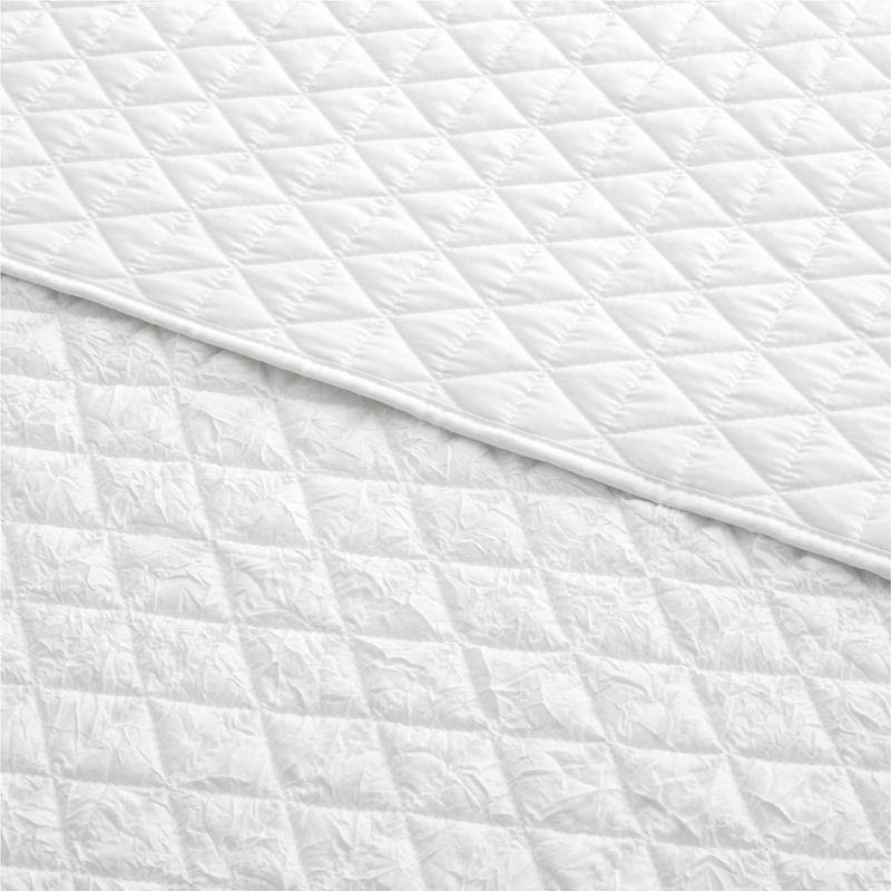 Rowan White Quilted Throw - Levtex Home