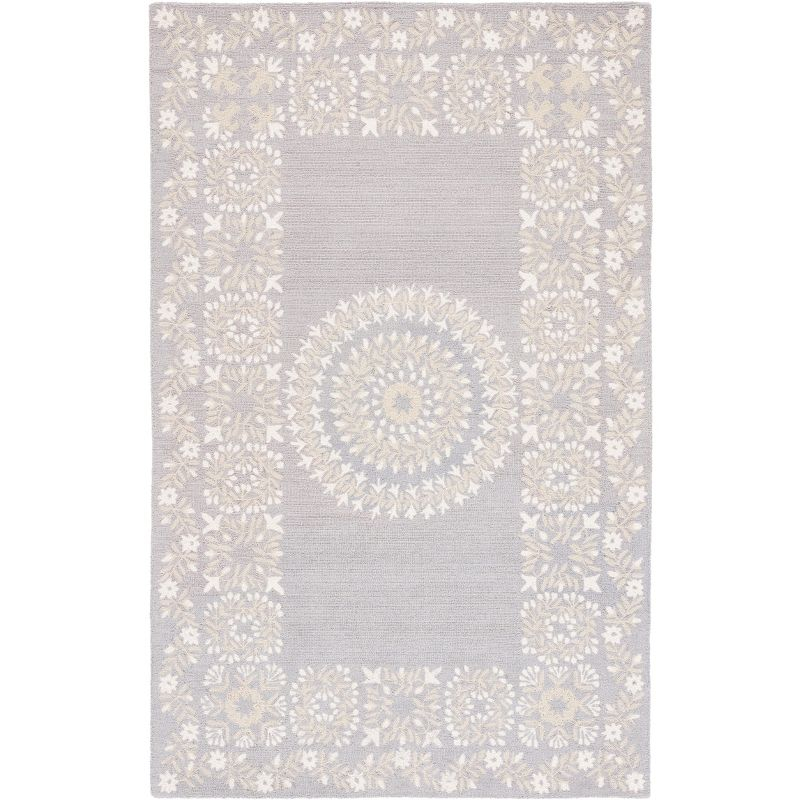Empire EM826 Hand Tufted Area Rug - Grey/Green - 5'x8' - Safavieh.