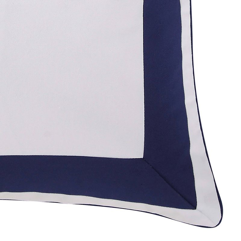 Euro Indienne Paisley Pillow Sham Navy/White - Oceanfront Resort