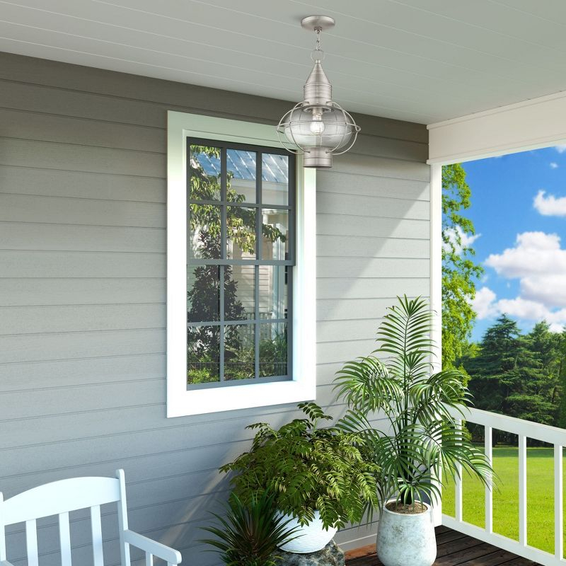 Livex Lighting Newburyport 1 - Light Pendant in  Brushed Nickel