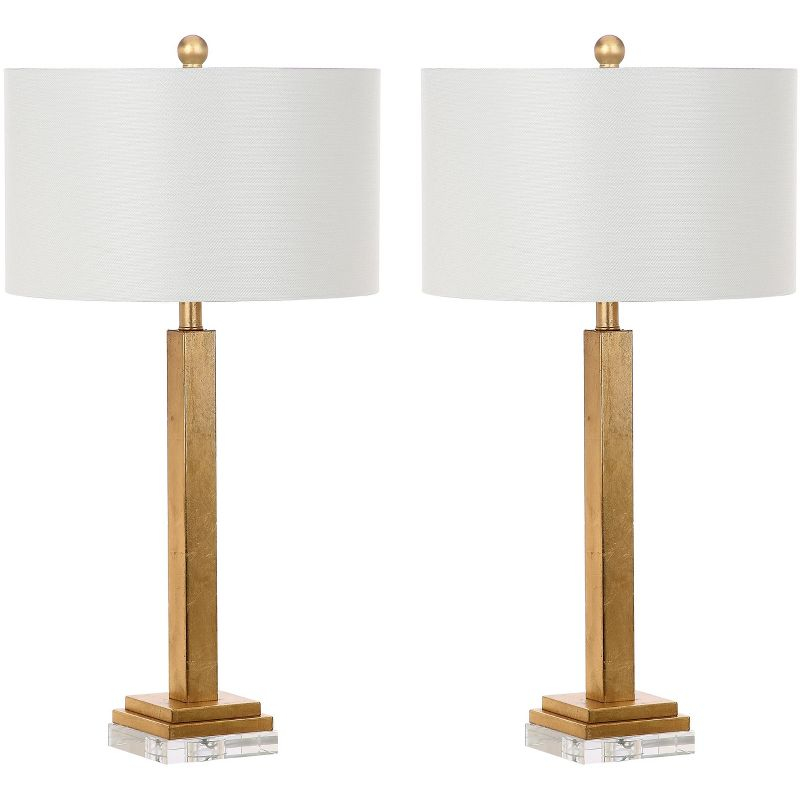 Perri Table Lamp (Set of 2) - 30 Inch Height - LIT4378 - Gold/Off White - Safavieh
