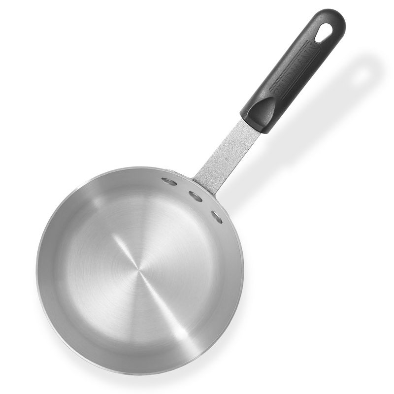 Gridmann 1.5 Qt Tapered Aluminum Sauce Pan with Silicone Handle, NSF Professional Cookware