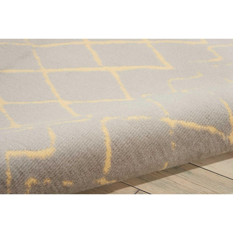 Nourison Grafix Grey Area Rug GRF04 5'3"X7'3"
