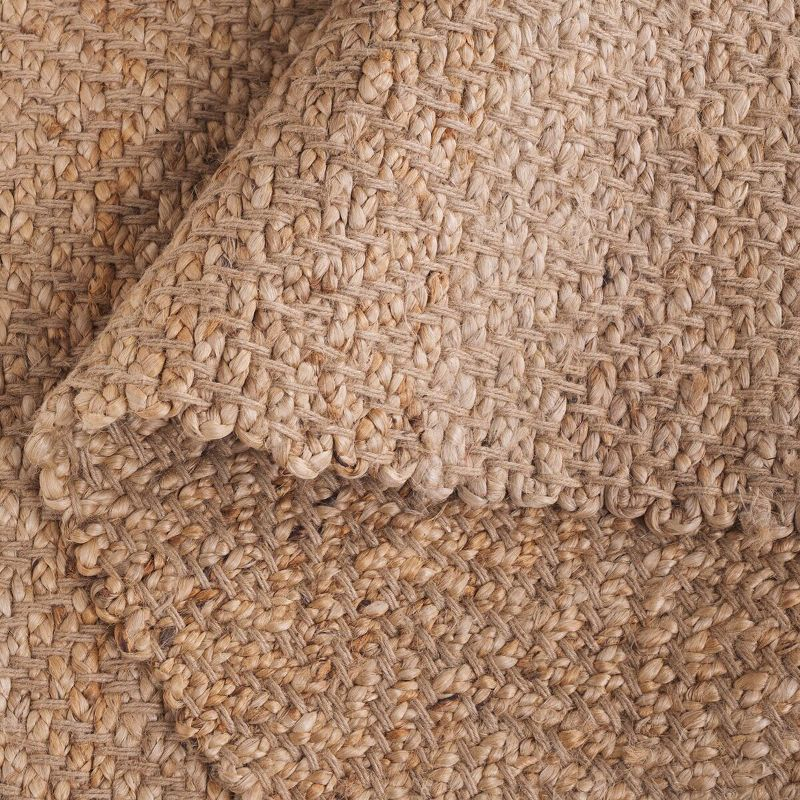 Natural Fiber NF731 Hand Woven Indoor Area Rug - Natural - 5'x5' - Safavieh.