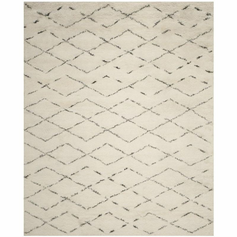 Casablanca CSB847 Hand Tufted Indoor Area Rug - Ivory/Grey - 9'x12' - Safavieh