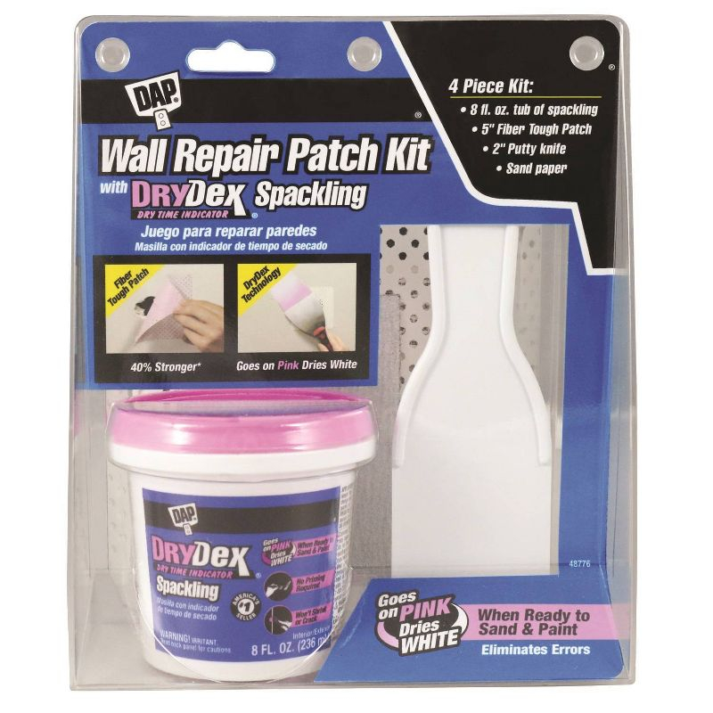 Dap Wall Repair Kit: Wall Putty & Spackle Kit for Patching & Repair, Plaster Wall Filler, 2.5 lb