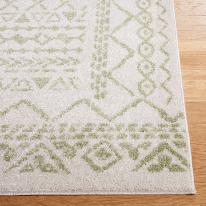 Tulum TUL268 Power Loomed Area Rug - Ivory/Sage - 3'x5' - Safavieh.